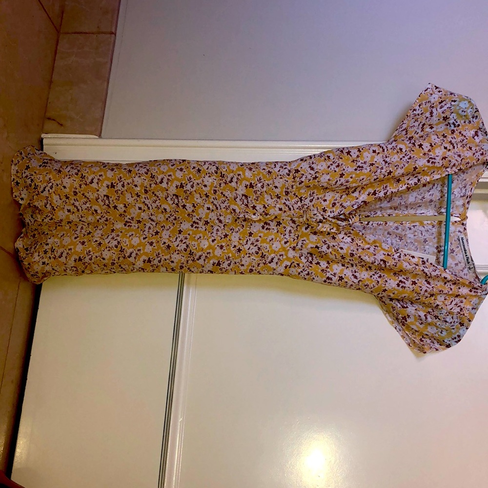 yellow floral sundress